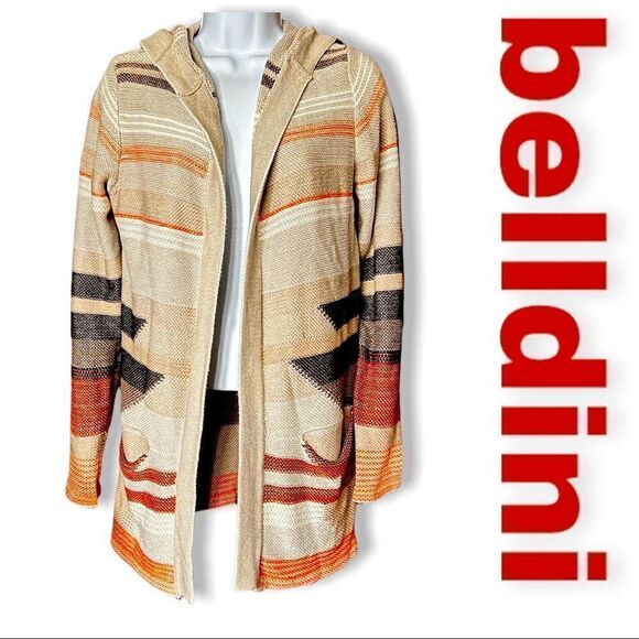 Belldini women's hooded southwestern cardigan sweater Small - Picture 1 of 10